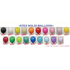 12'' Round Atex Solid Balloons (15)